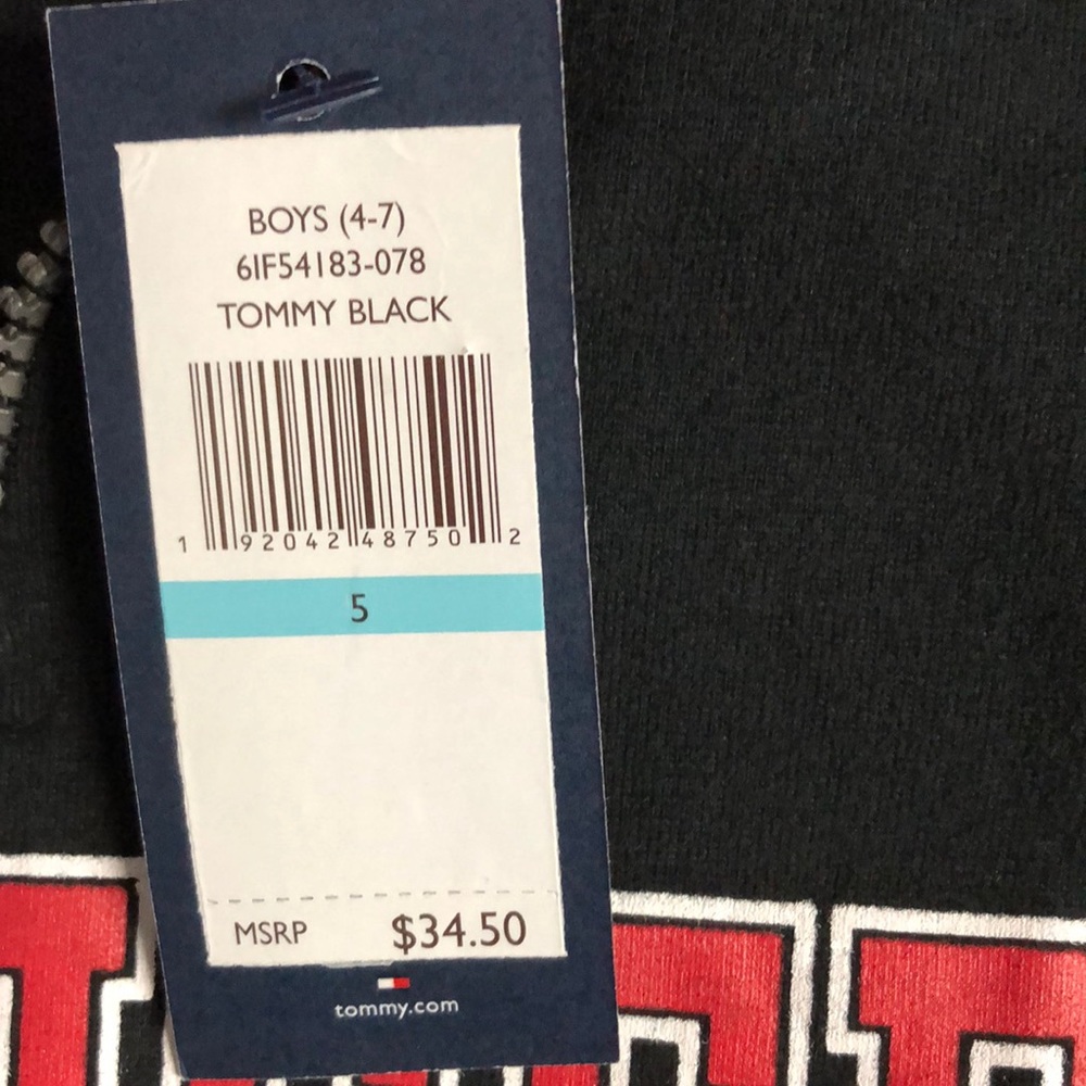 NWT - Tommy Hilfiger Boys 1/4 Zip Pullover - Picture 8 of 8